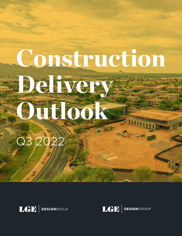 cover of the Q3 2022 Construction Delivery Outlook document