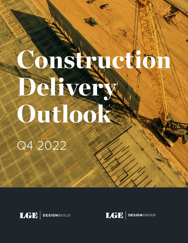 cover of the Q4 2022 Construction Delivery Outlook document