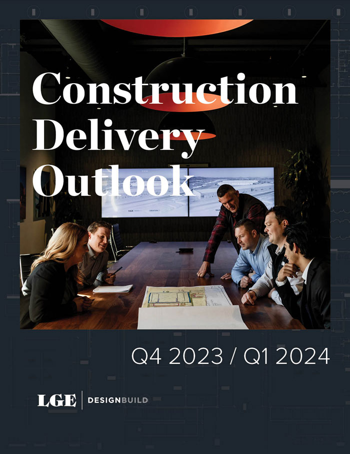 cover of the Q1 2024 Construction Delivery Outlook document