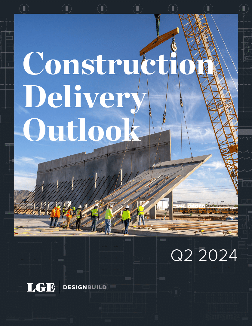 cover of the Q2 2024 Construction Delivery Outlook document
